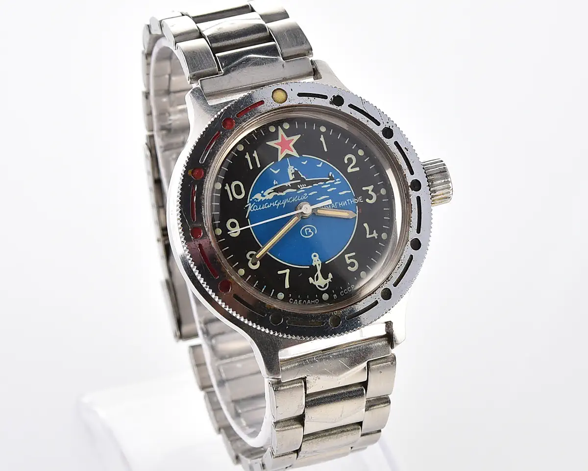 Vostok Amphibia mechanical watch - blue Submarine