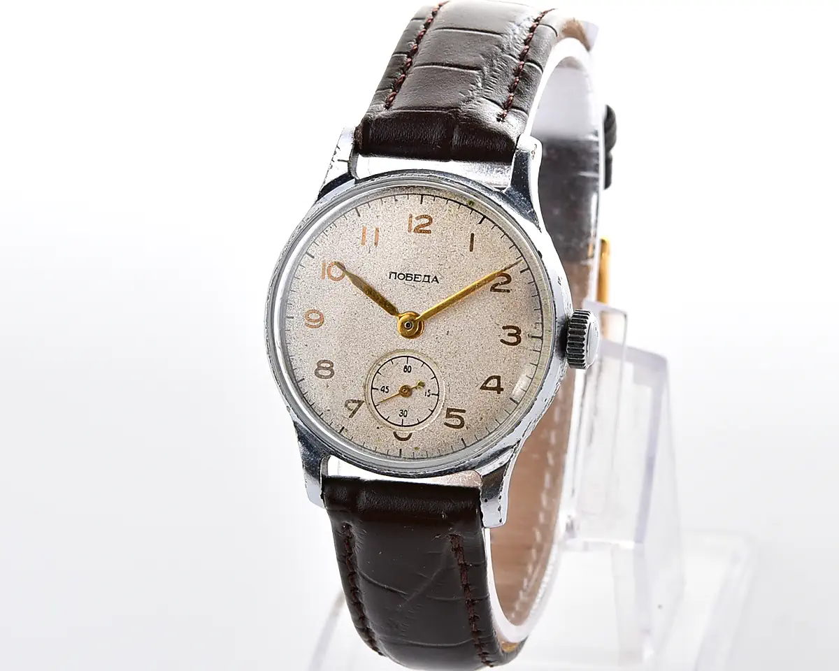 Soviet Pobeda "34-K" in uncommon hermetic case - the actual first watch in space!