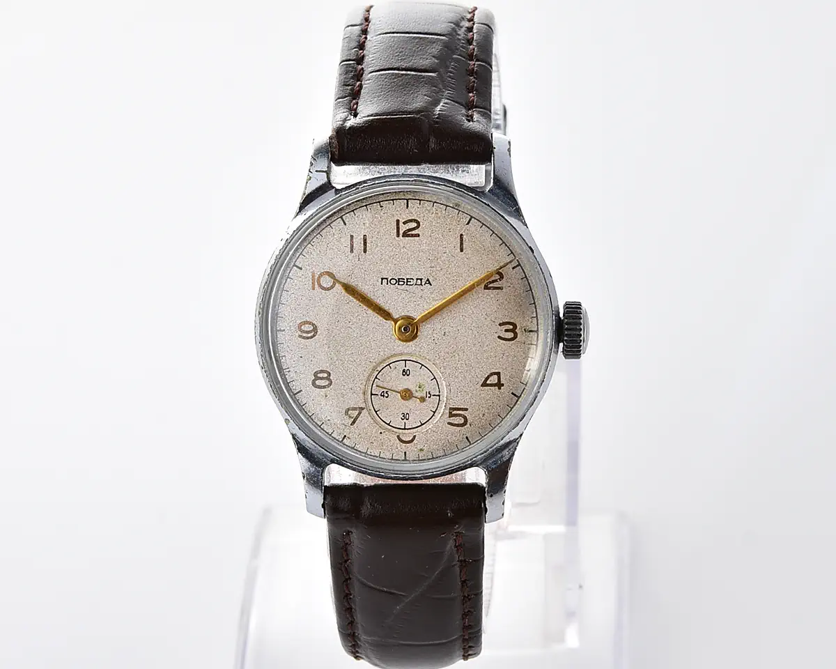 Soviet Pobeda "34-K" in uncommon hermetic case - the actual first watch in space!