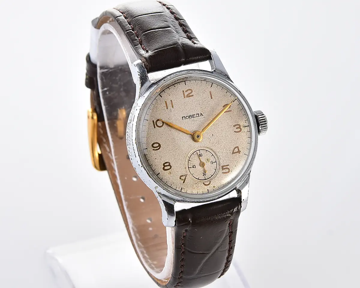 Soviet Pobeda "34-K" in uncommon hermetic case - the actual first watch in space!