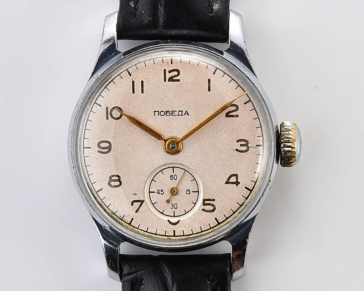 Soviet Pobeda "34-K" in uncommon hermetic case - the actual first watch in space!