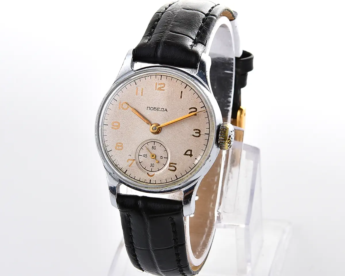 Soviet Pobeda "34-K" in uncommon hermetic case - the actual first watch in space!