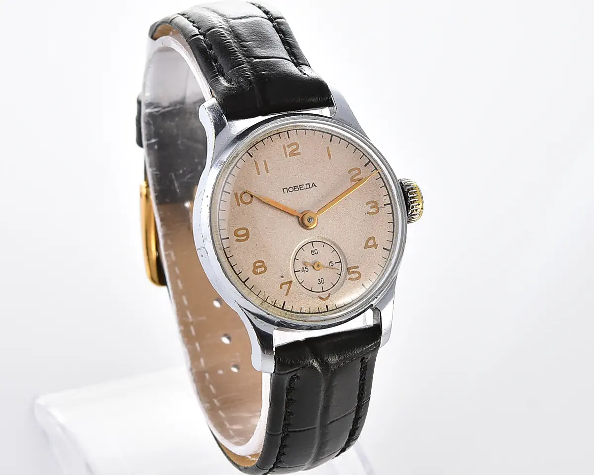Soviet Pobeda "34-K" in uncommon hermetic case - the actual first watch in space!