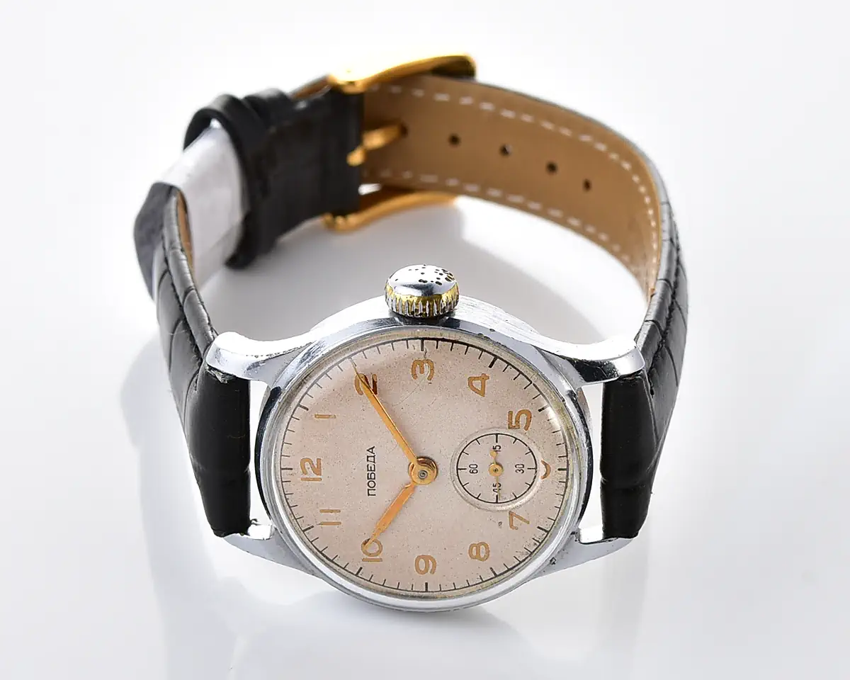 Soviet Pobeda "34-K" in uncommon hermetic case - the actual first watch in space!