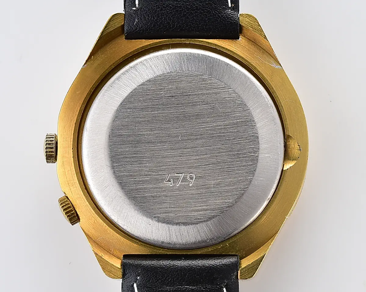 Soviet Officer's Raketa gold-plated perpetual calendar mechanical watch