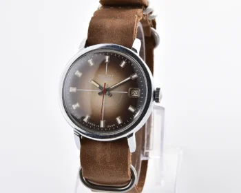 Soviet Poljot mechanical wrist watch with automatic self winding movement