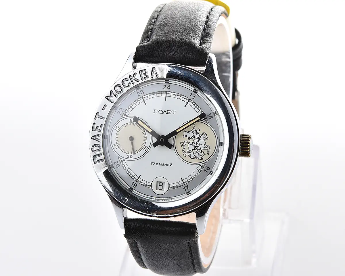 Soviet Poljot-Moskva mechanical wristwatch