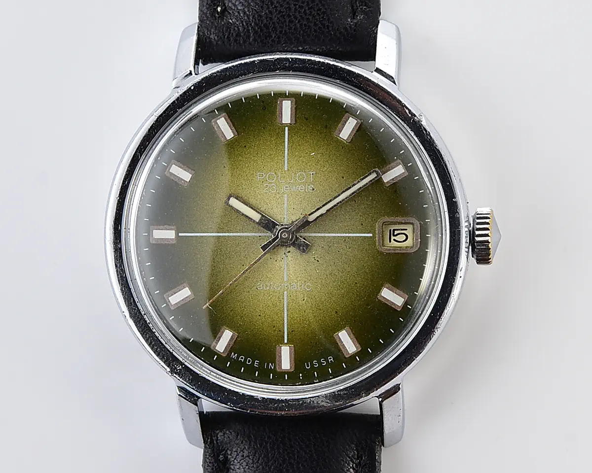 Soviet Poljot mechanical wristwatch with automatic self-winding movement