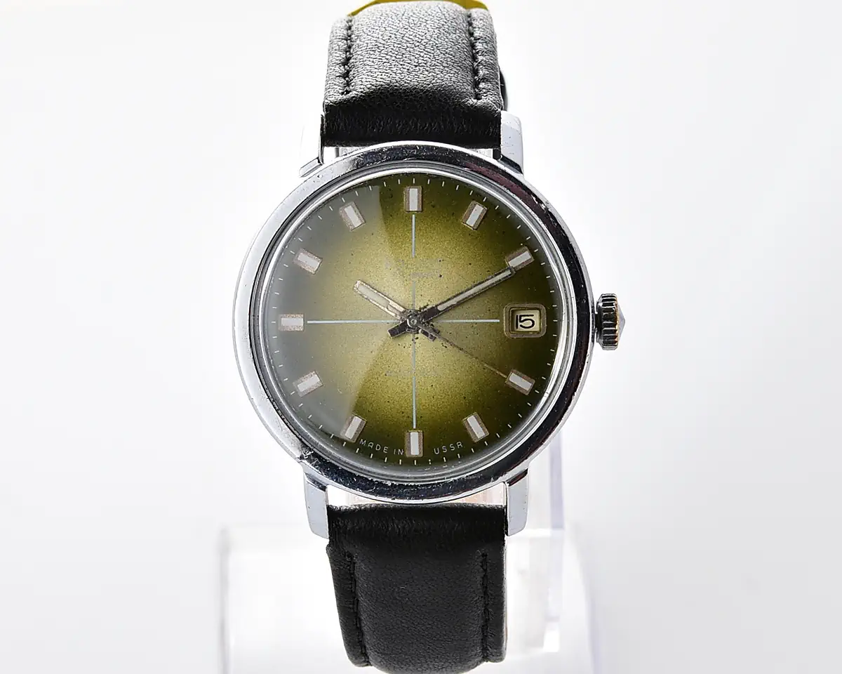Soviet Poljot mechanical wristwatch with automatic self-winding movement