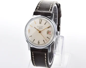 Excellent vintage Soviet Poljot mechanical watch with original Cyclops crystal