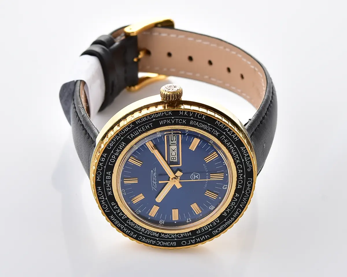Excellent vintage Soviet Raketa Goroda (Cities) - world time mechanical watch - Image 5