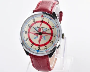 Excellent Soviet mechanical Raketa Compass Rose mechanical wristwatch