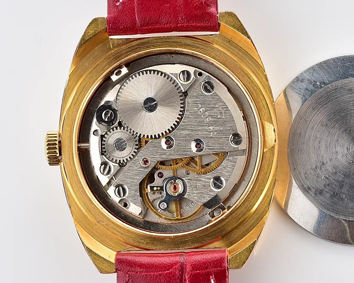 Vintage Soviet Raketa gold-plated mechanical wristwatch