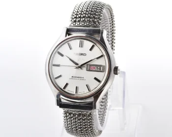 Vintage Seiko Business-A - Silver Linen Day-Date Automatic from January 1968