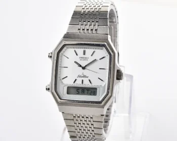 Vintage Seiko SilverWave – Silver Dial Ana-Digi Alarm Chronograph from November 1984