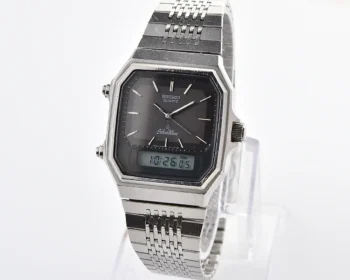 Vintage Seiko SilverWave – Charcoal Dial Ana-Digi Alarm Chronograph from December 1983