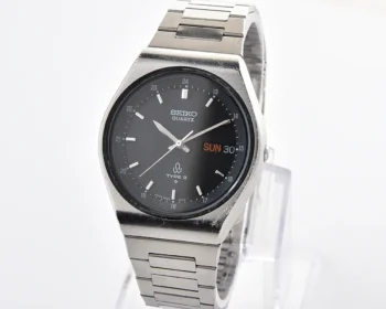 Vintage Seiko Type II – Black Dial Quartz Day-Date from July 1979