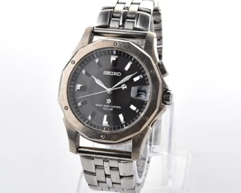 Seiko Brightz “Radio Wave Control” Solar JDM Exclusive – titanium case with black textured dial