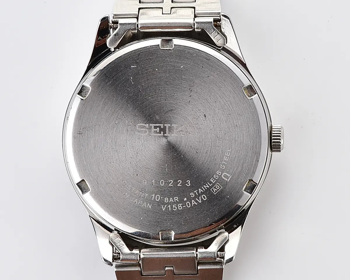 Seiko Solar Day-Date - Black Dial with Bilingual Kanji Day Wheel