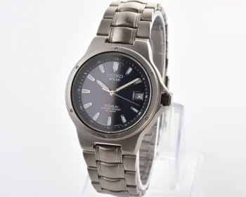 Vintage Seiko Solar Titanium – Black Dial Date from January 1999