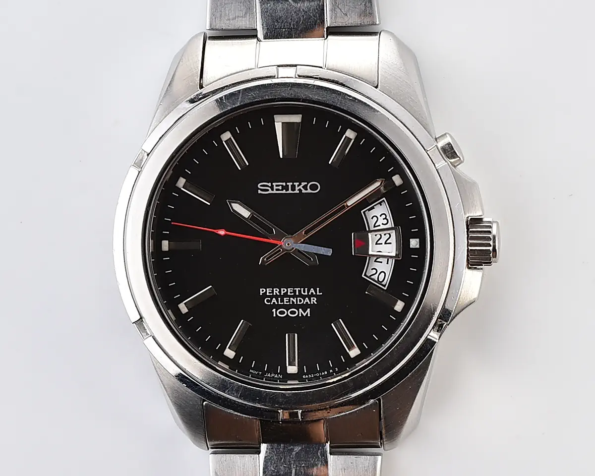 Vintage Seiko Perpetual Calendar 100M – Black Dial Quartz from November 2002