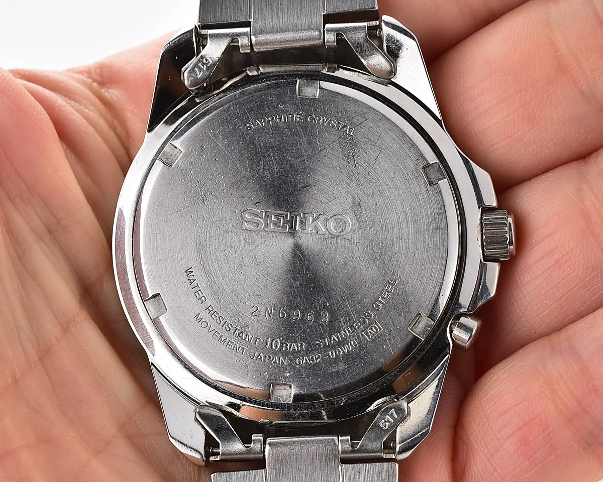 Vintage Seiko Perpetual Calendar 100M – Black Dial Quartz from November 2002