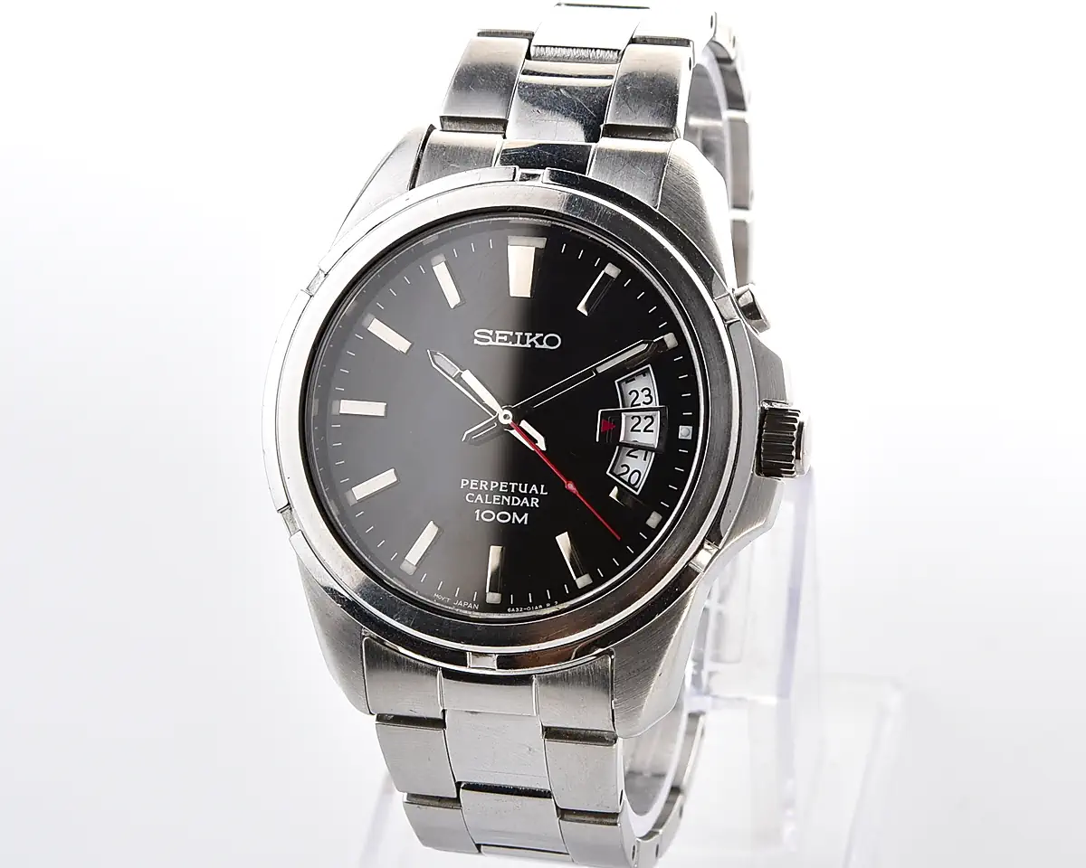 Vintage Seiko Perpetual Calendar 100M – Black Dial Quartz from November 2002
