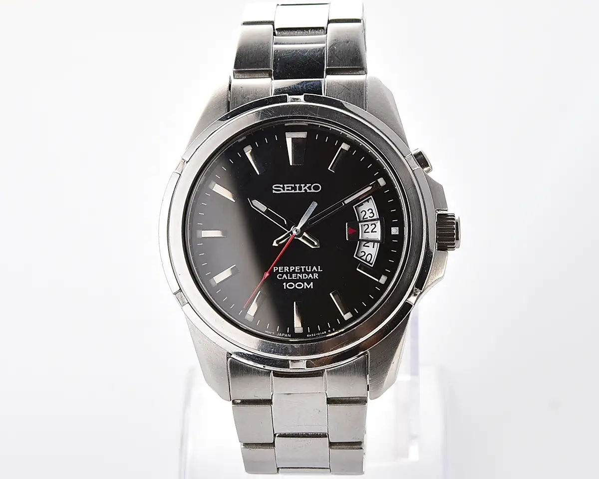 Vintage Seiko Perpetual Calendar 100M – Black Dial Quartz from November 2002