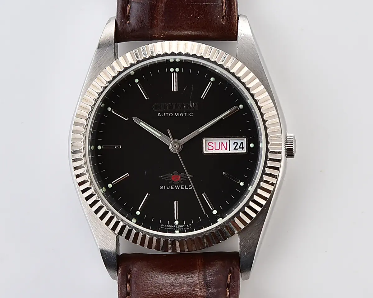 Vintage Citizen Eagle 7 – Black Dial Day-Date Automatic from November 1984