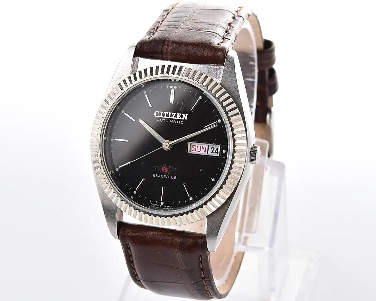 Vintage Citizen Eagle 7 – Black Dial Day-Date Automatic from November 1984