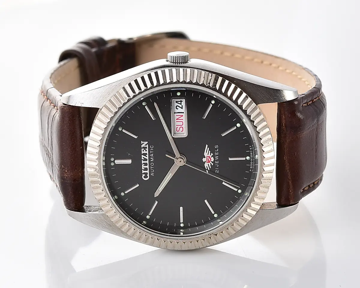 Vintage Citizen Eagle 7 – Black Dial Day-Date Automatic from November 1984