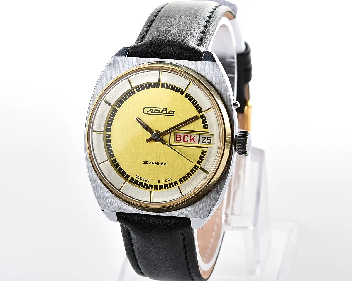 Slava Soviet mechanical vintage watch
