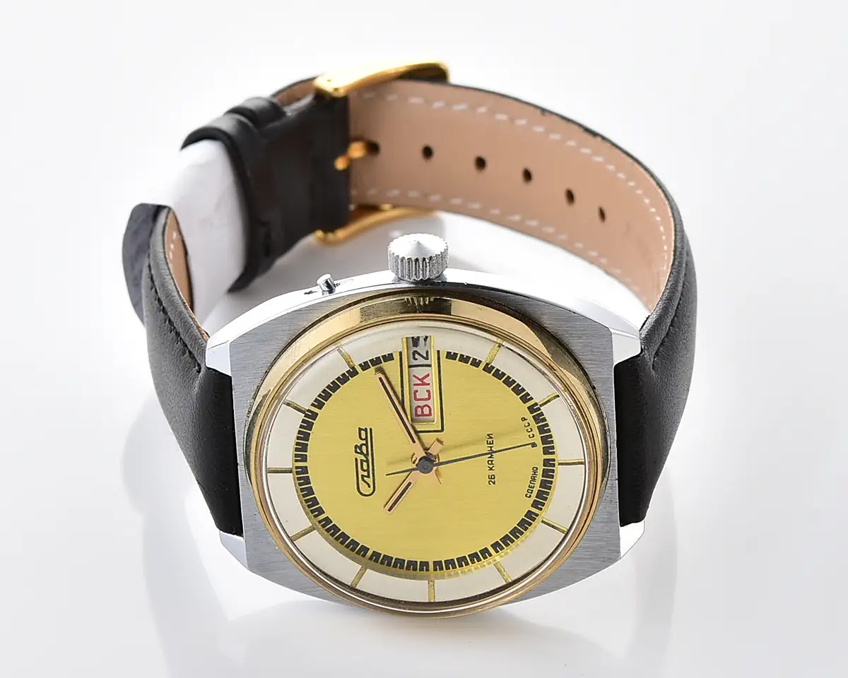 Slava Soviet mechanical vintage watch