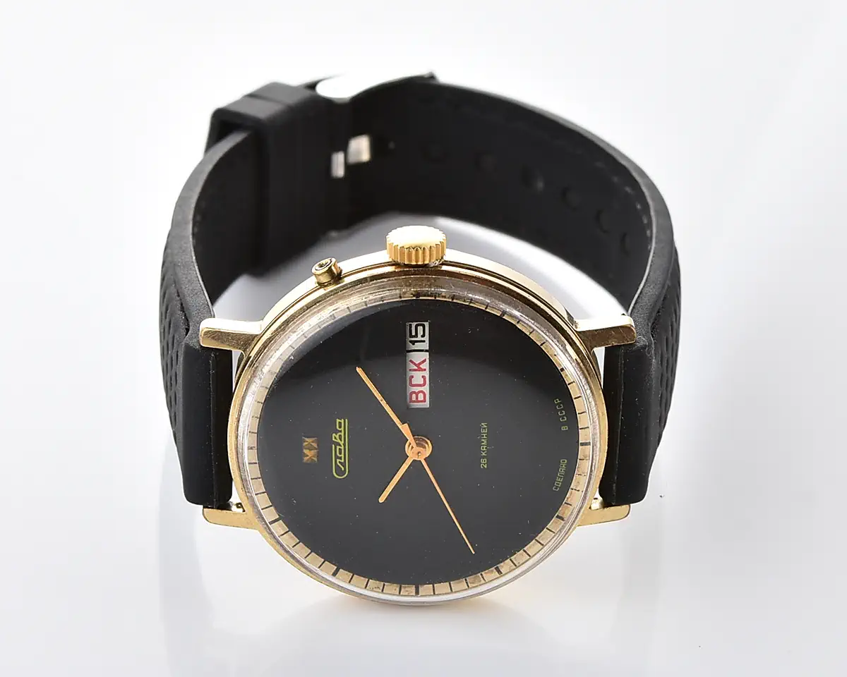 Gold-plated Slava Soviet mechanical vintage watch - Image 5