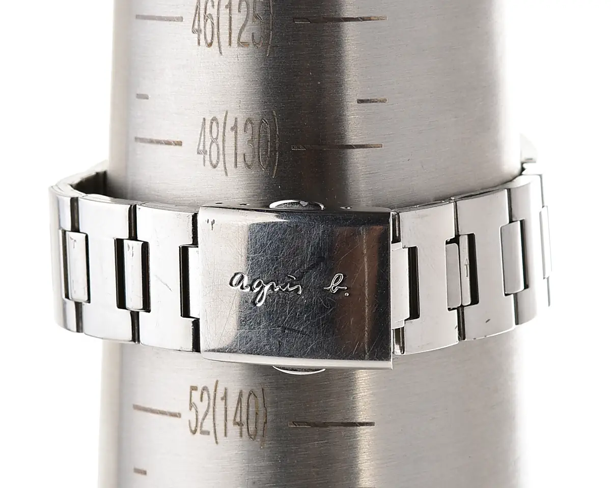 Vintage Seiko Agnès b. Bullhead Chronograph – Black Dial 1/10 Sec Quartz from November 1997 - Image 11