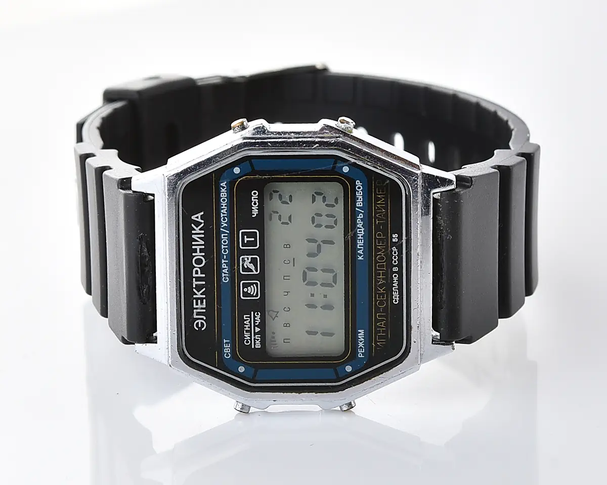 Digital vintage USSR wristwatch Electronika 55 - alarm chronograph - Image 4