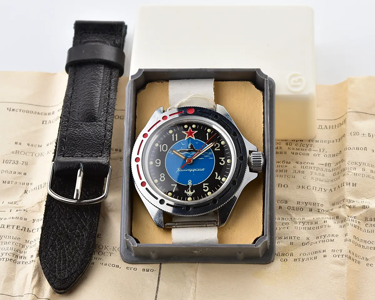 TIME CAPSULE: Vostok Komandirskie Submarine mechanical watch – New Old Stock (NOS)!