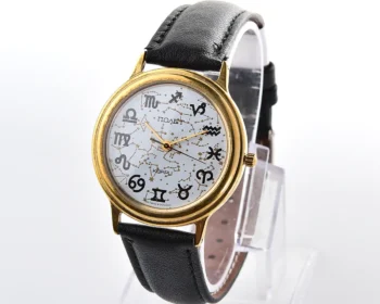 Poljot Zodiac Signs quartz wristwatch – white constellation dial