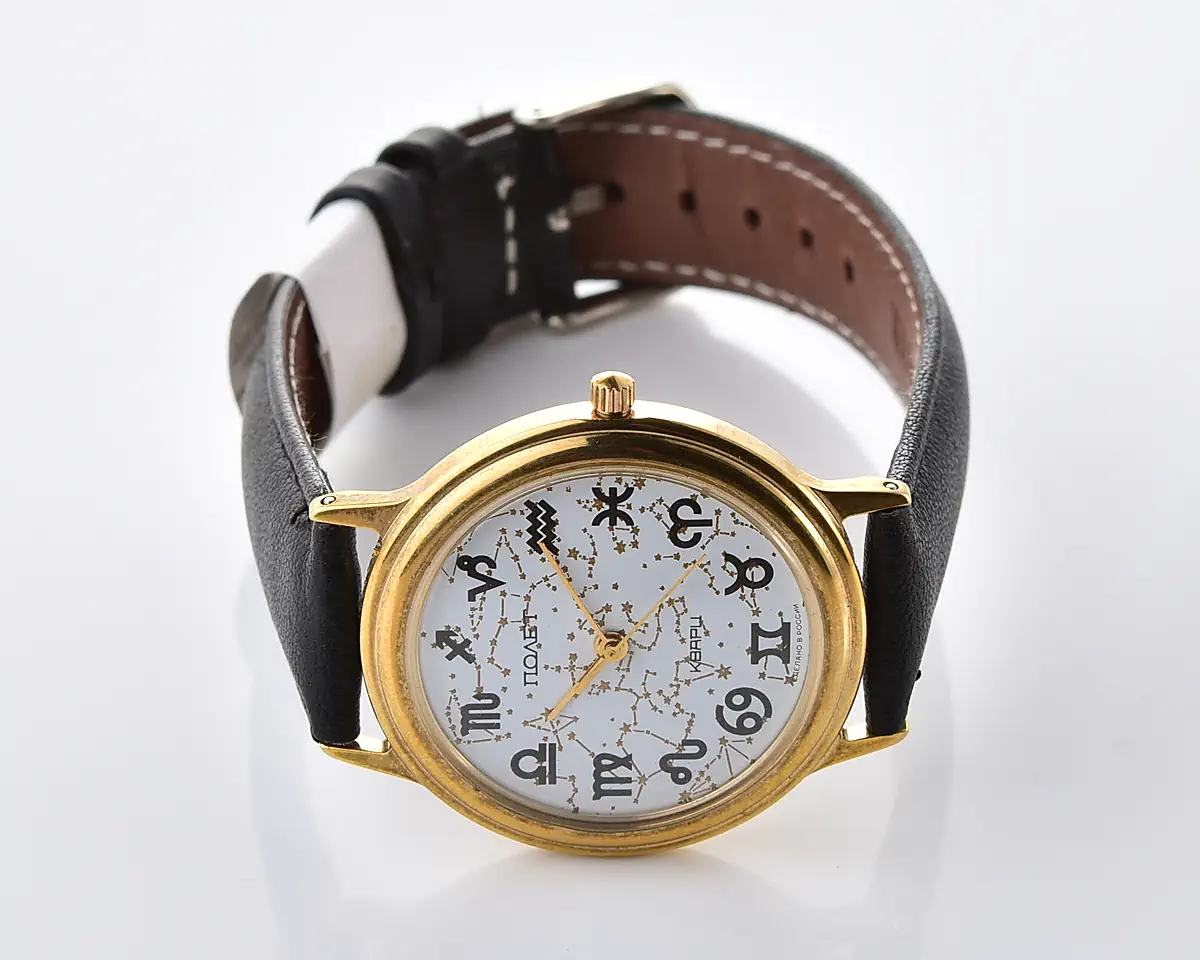 Poljot Zodiac Signs quartz wristwatch – white constellation dial - Image 8