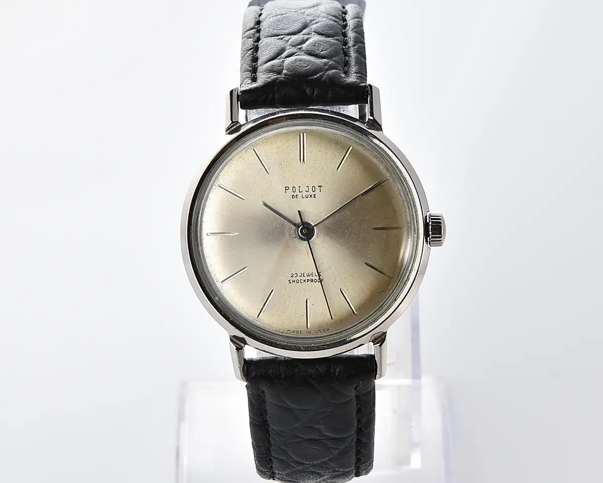 Vintage Poljot De Luxe with slim 23 jewels 2209 movement - stainless steel case, 1960s - Image 2