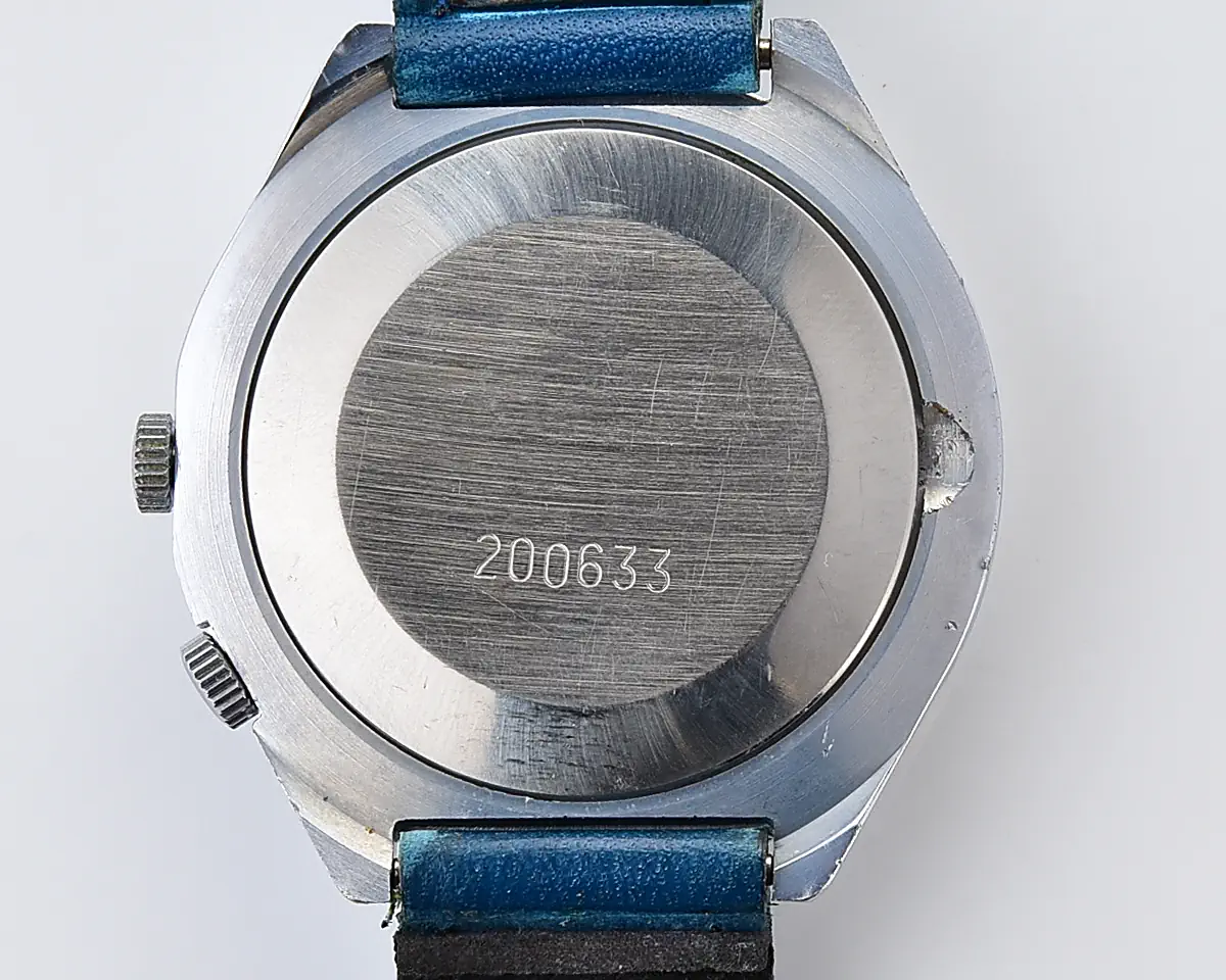 Vintage Soviet Raketa Navy 24-hour mechanical watch with anchor dial, rotating watch-shift ring and original Soviet strap, 1980s - Image 11