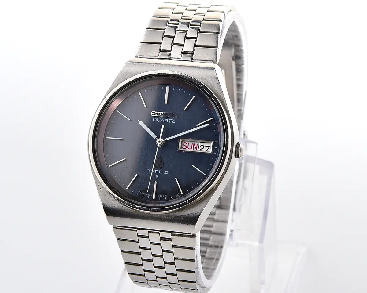 :*3様 激レアセイコー TYPE II 1979年ビンテージ腕時計8223-5 Seiko Type II 8223 Dark Blue Dial Quartz | Soviet Watch Store