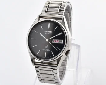 Vintage Seiko SilverWave Quartz – Black Dial Day-Date from November 1980