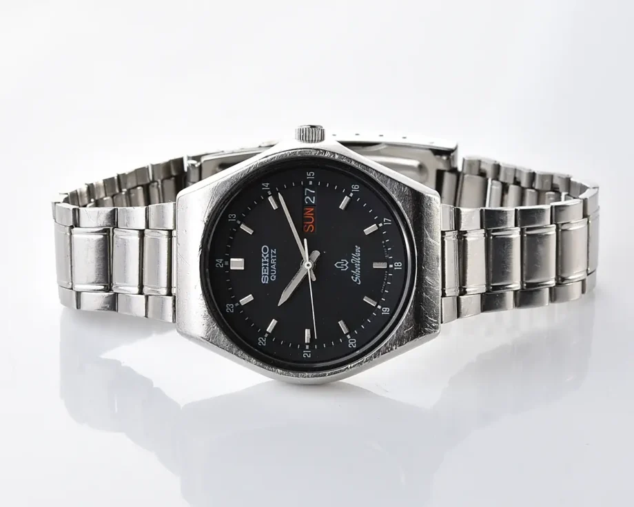 Seiko SilverWave 8229 Black Dial Quartz | Soviet Watch Store