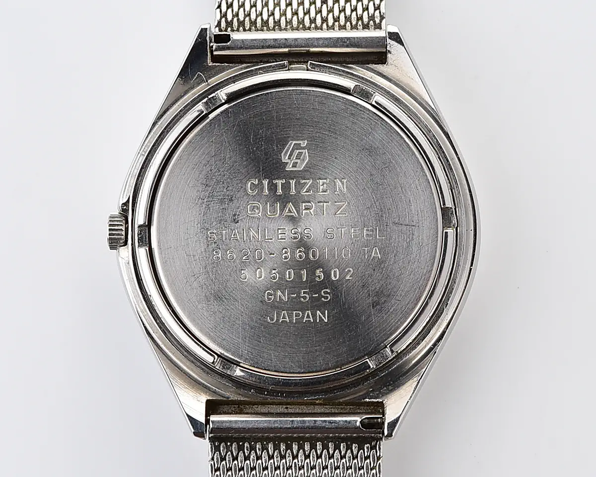 Vintage Citizen Crystron Quartz – Green Sunburst Day-Date from May 1975 - Image 14
