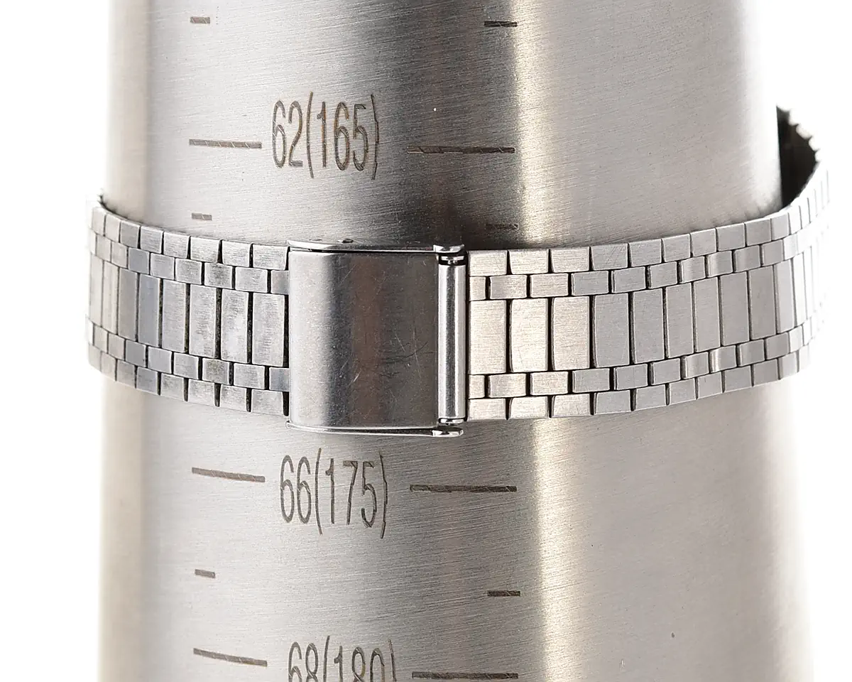 Vintage Citizen Crystron Quartz – Blue Pinstripe Octagonal Day-Date from May 1977 - Image 11