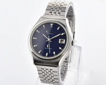 Vintage Citizen Crystron Quartz – Blue Dial Date from October 1975