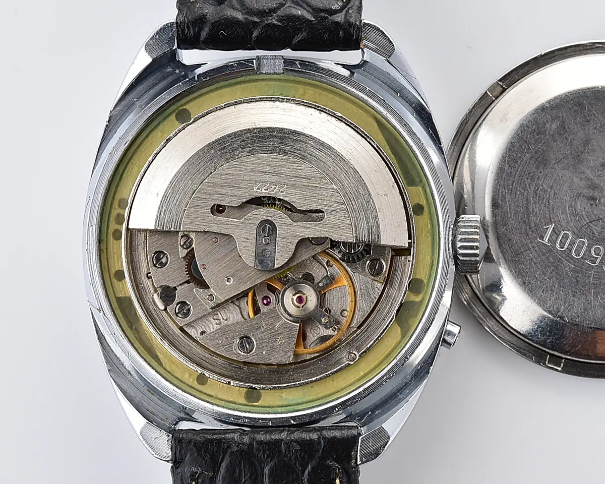 Slava Soviet automatic watch with brown & copper dial, day & date, 27 jewels, from the 1980s - Image 12