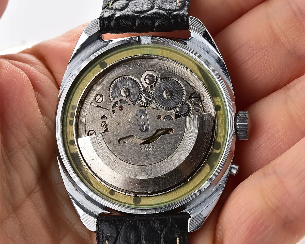 Slava Soviet automatic watch with brown & copper dial, day & date, 27 jewels, from the 1980s - Image 13