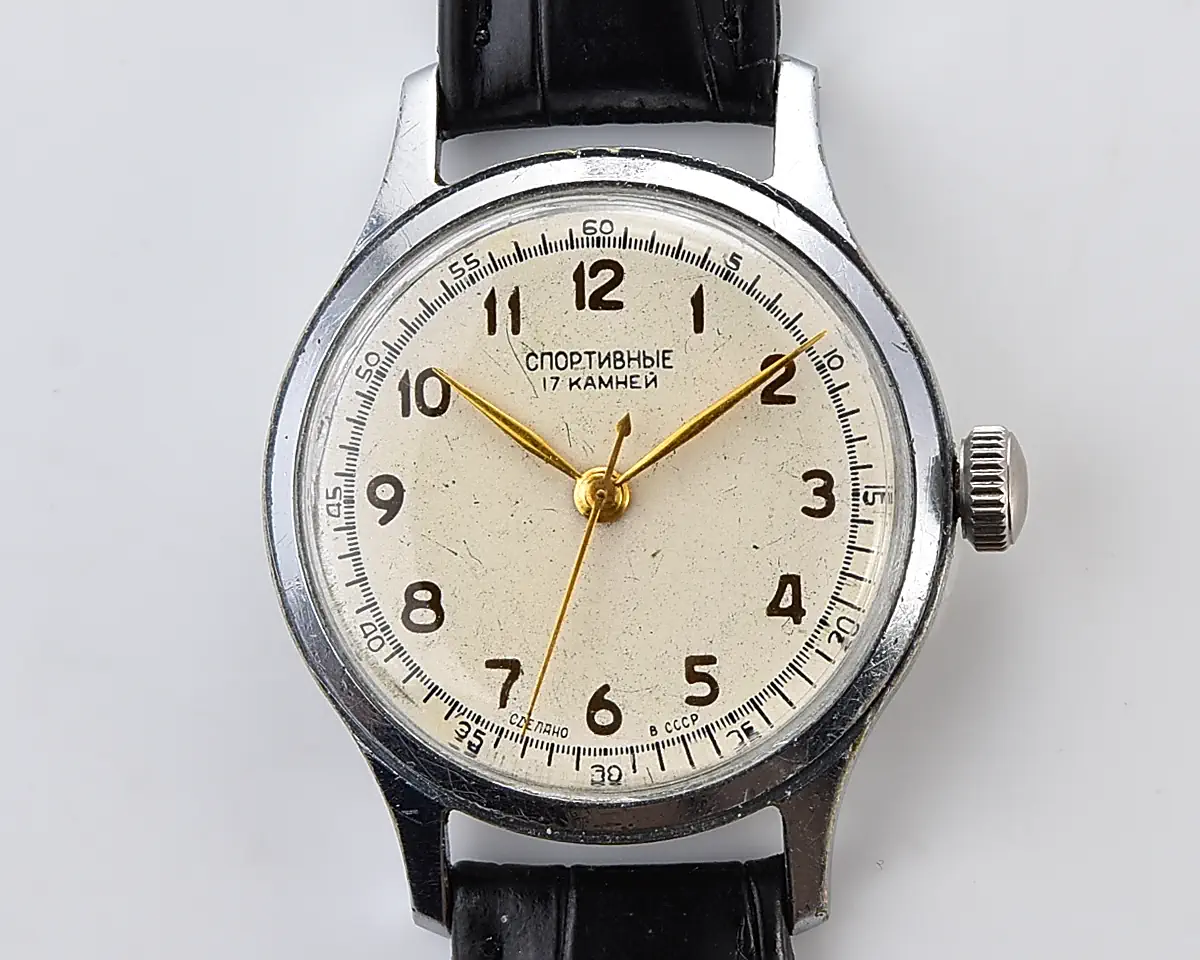 Vintage Soviet Sportivnie 17 jewels mechanical watch from the late 1950s - Image 9